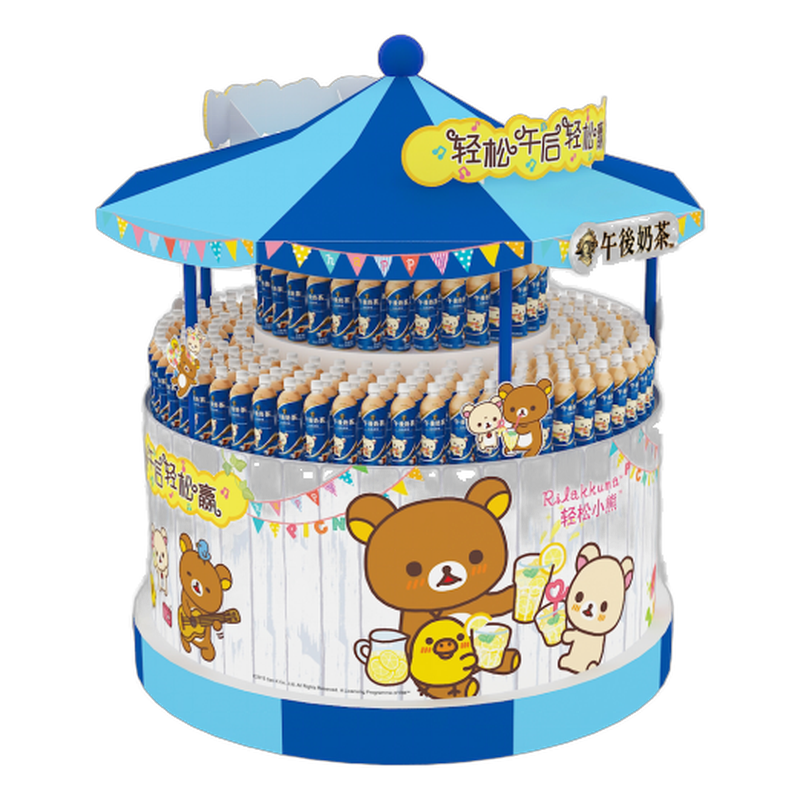 Bear-Themed Cardboard Display Set