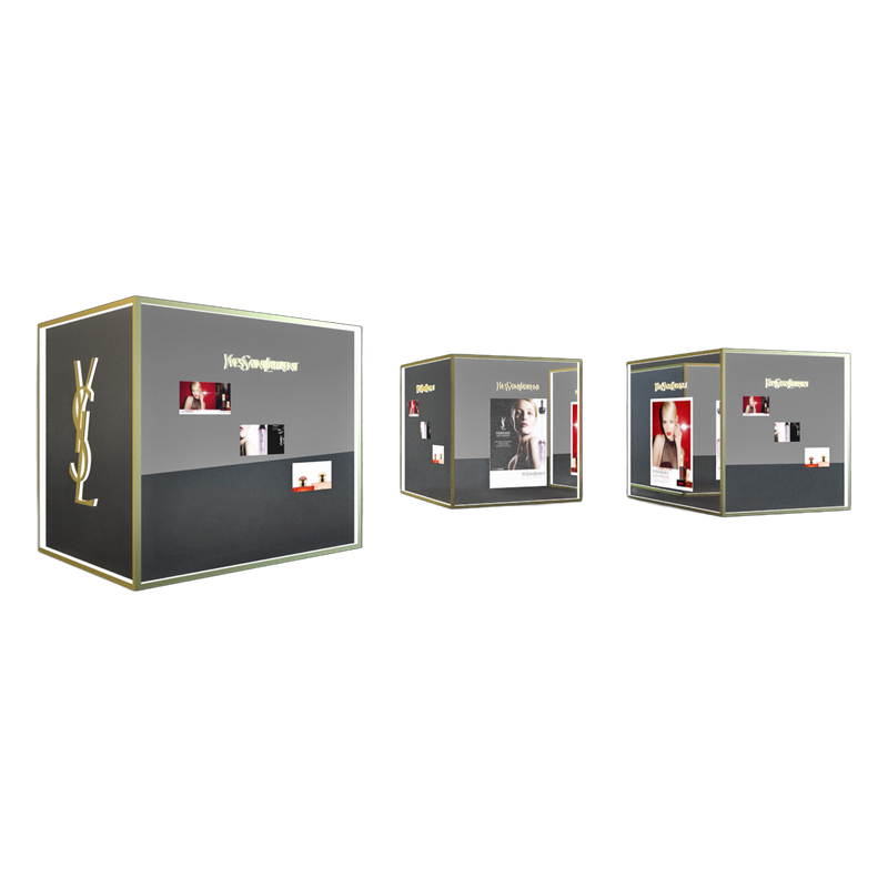 YSL Modular Beauty Display Fixture